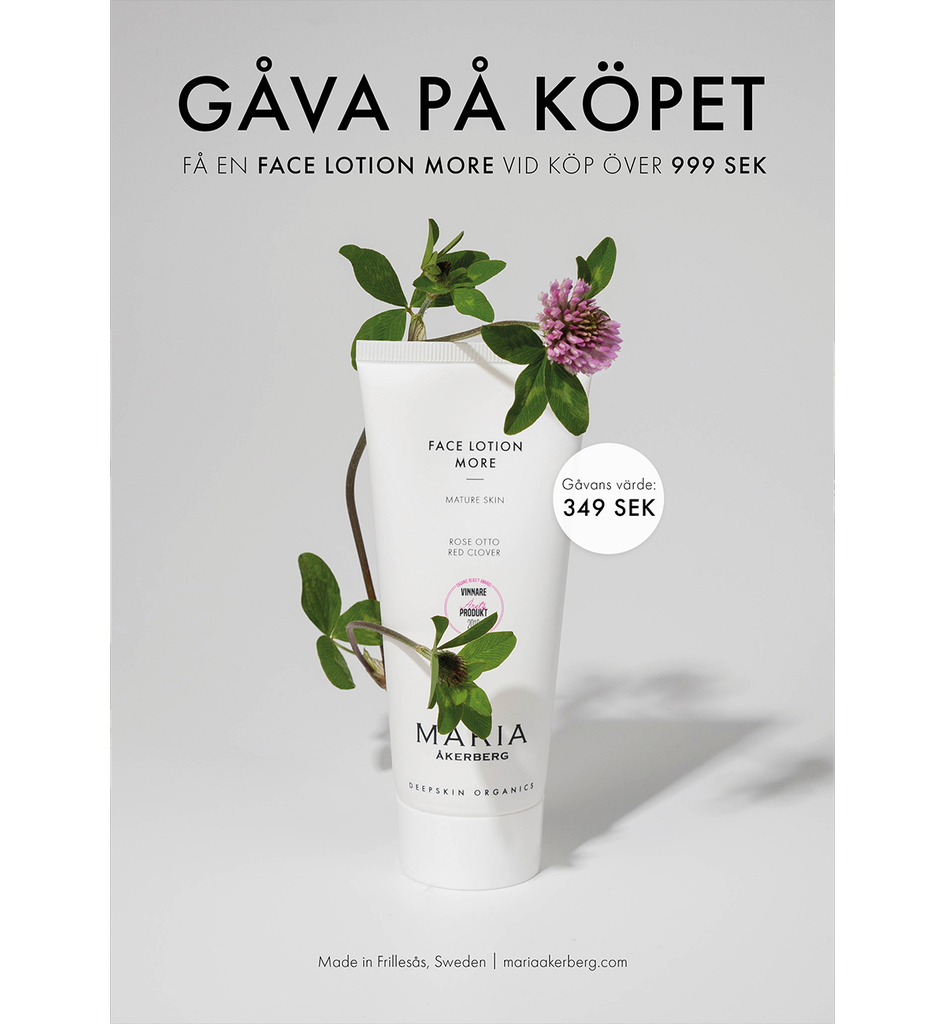 [9072-P1427] Poster Giveaway Face Lotion More  (Schwedisch)