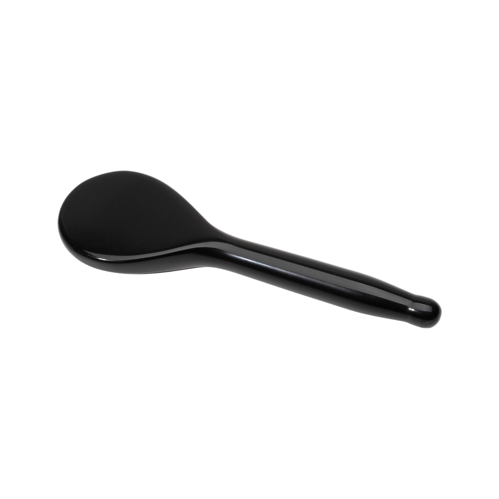 [9021-00008] Face Gua Sha Spoon Black Obsidian